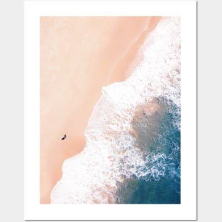 Beach Walking | Ocean Therapy Posters and Art